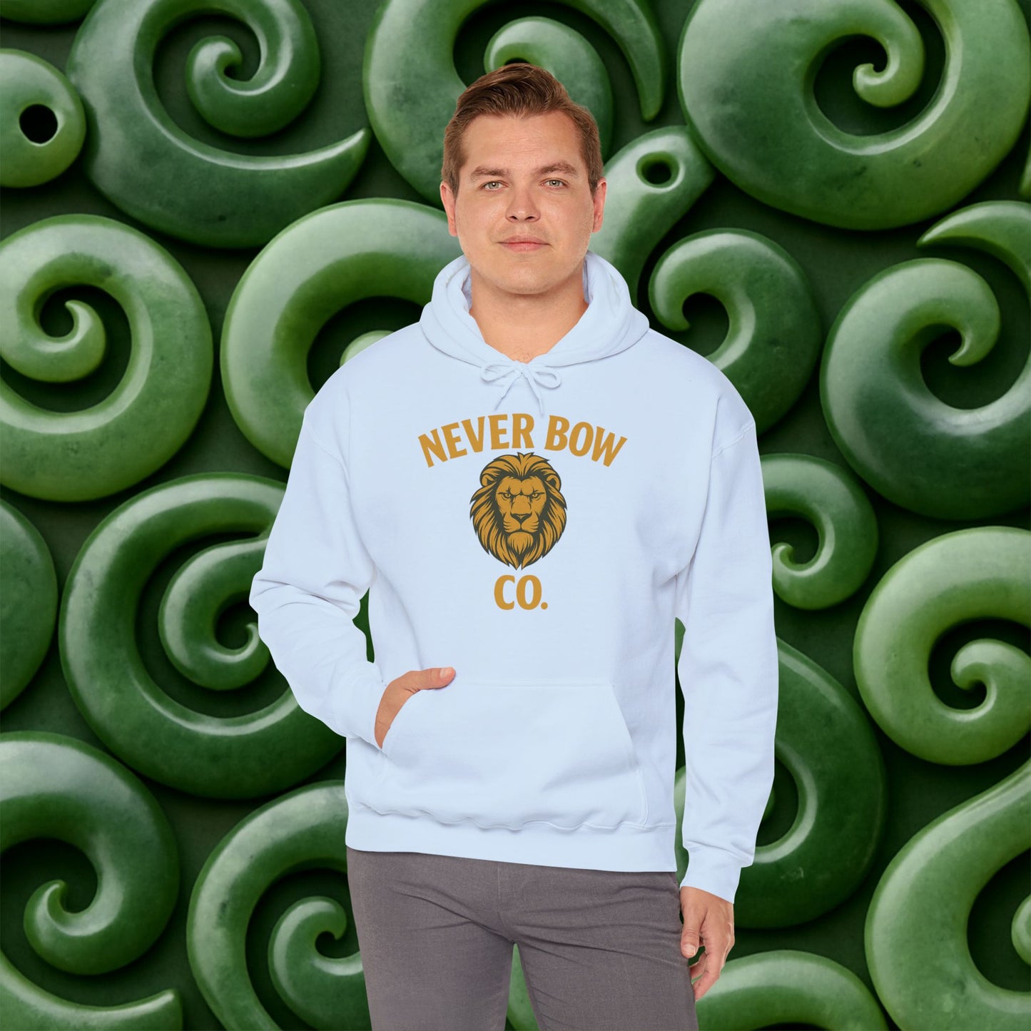 Never Bow Co “Love Is My Religion” Lion Crown Hoodie — Streetwear for Warriors Who Refuse to Break, Built for Comfort, Strength, and Soul, Carry Truth Fiercely, Love Boldly, and Never Bow Against the System.