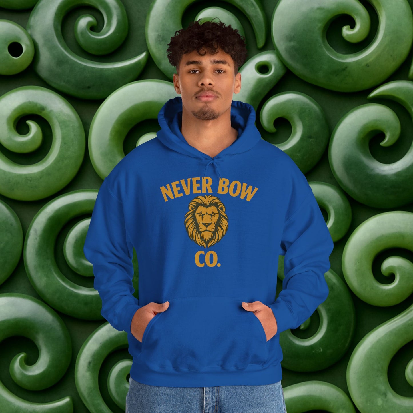 Never Bow Co “Love Is My Religion” Lion Crown Hoodie — Streetwear for Warriors Who Refuse to Break, Built for Comfort, Strength, and Soul, Carry Truth Fiercely, Love Boldly, and Never Bow Against the System.