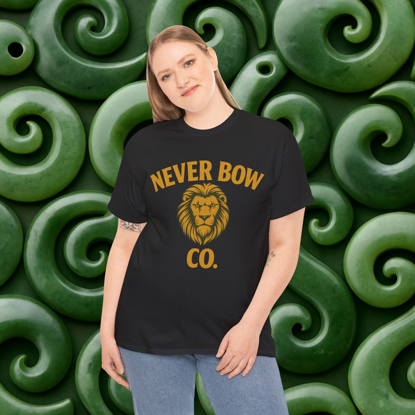 Never Bow Co. Heavy Tee – Murderers Beach | Built for warriors who rise from chaos, this premium cotton armour speaks truth and grit. Every stitch defies silence, every wear declares strength.