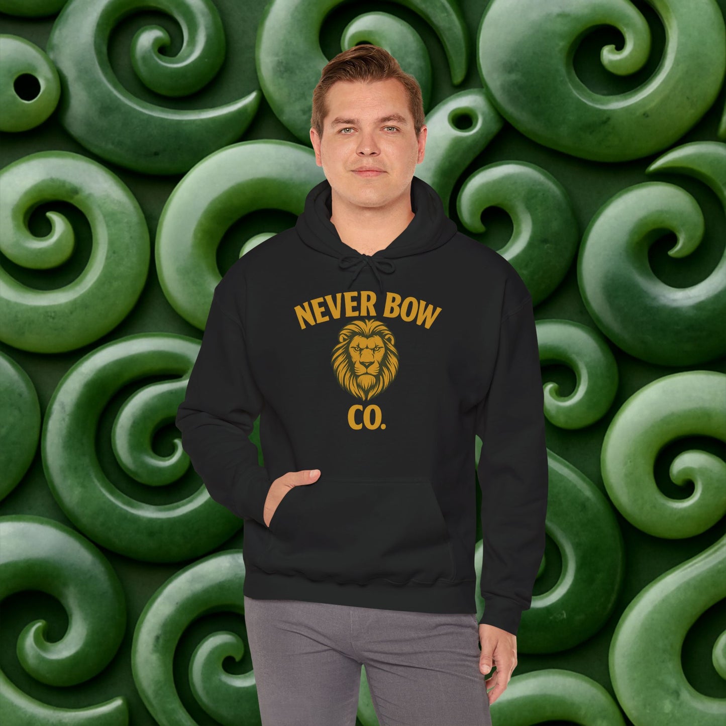 Never Bow Co “Love Is My Religion” Lion Crown Hoodie — Streetwear for Warriors Who Refuse to Break, Built for Comfort, Strength, and Soul, Carry Truth Fiercely, Love Boldly, and Never Bow Against the System.