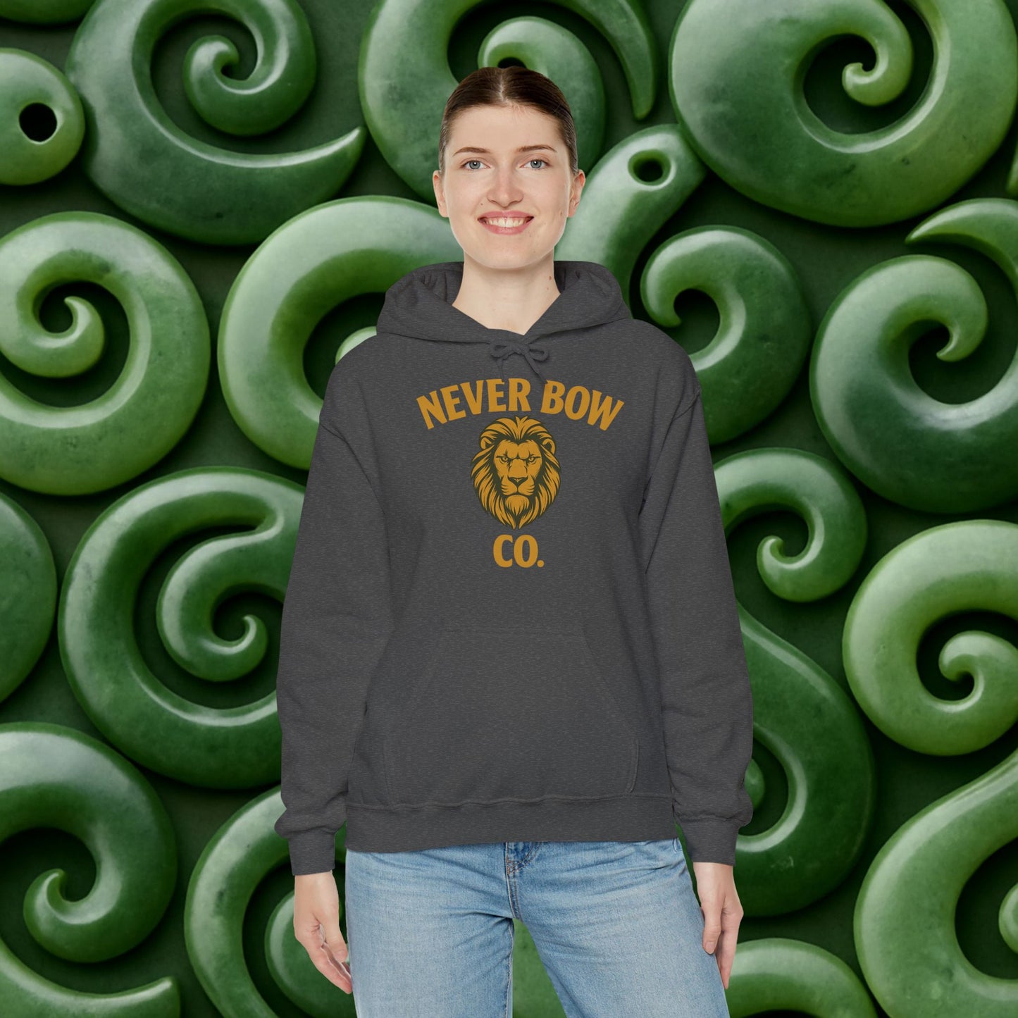 Never Bow Co “Love Is My Religion” Lion Crown Hoodie — Streetwear for Warriors Who Refuse to Break, Built for Comfort, Strength, and Soul, Carry Truth Fiercely, Love Boldly, and Never Bow Against the System.