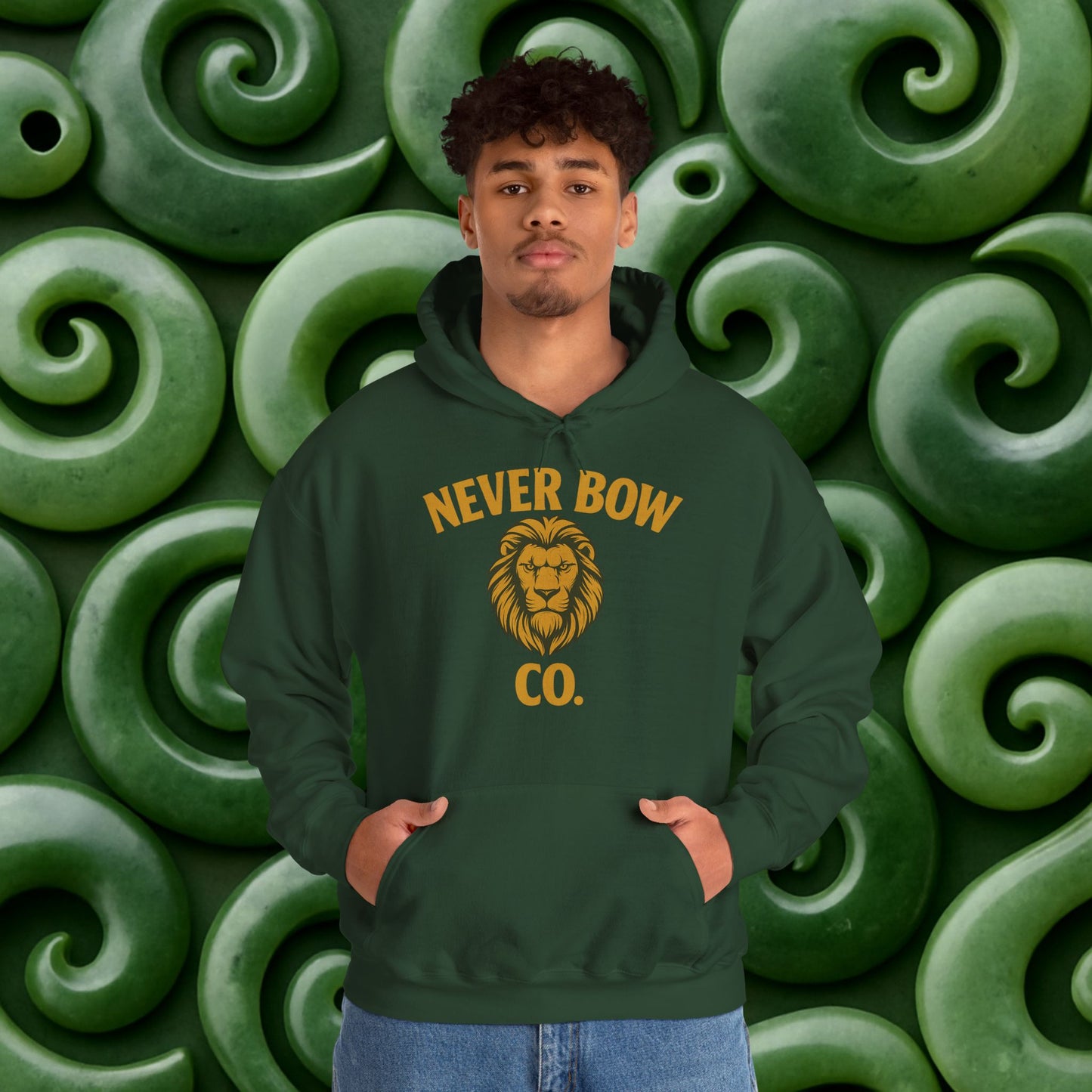 Never Bow Co “Love Is My Religion” Lion Crown Hoodie — Streetwear for Warriors Who Refuse to Break, Built for Comfort, Strength, and Soul, Carry Truth Fiercely, Love Boldly, and Never Bow Against the System.