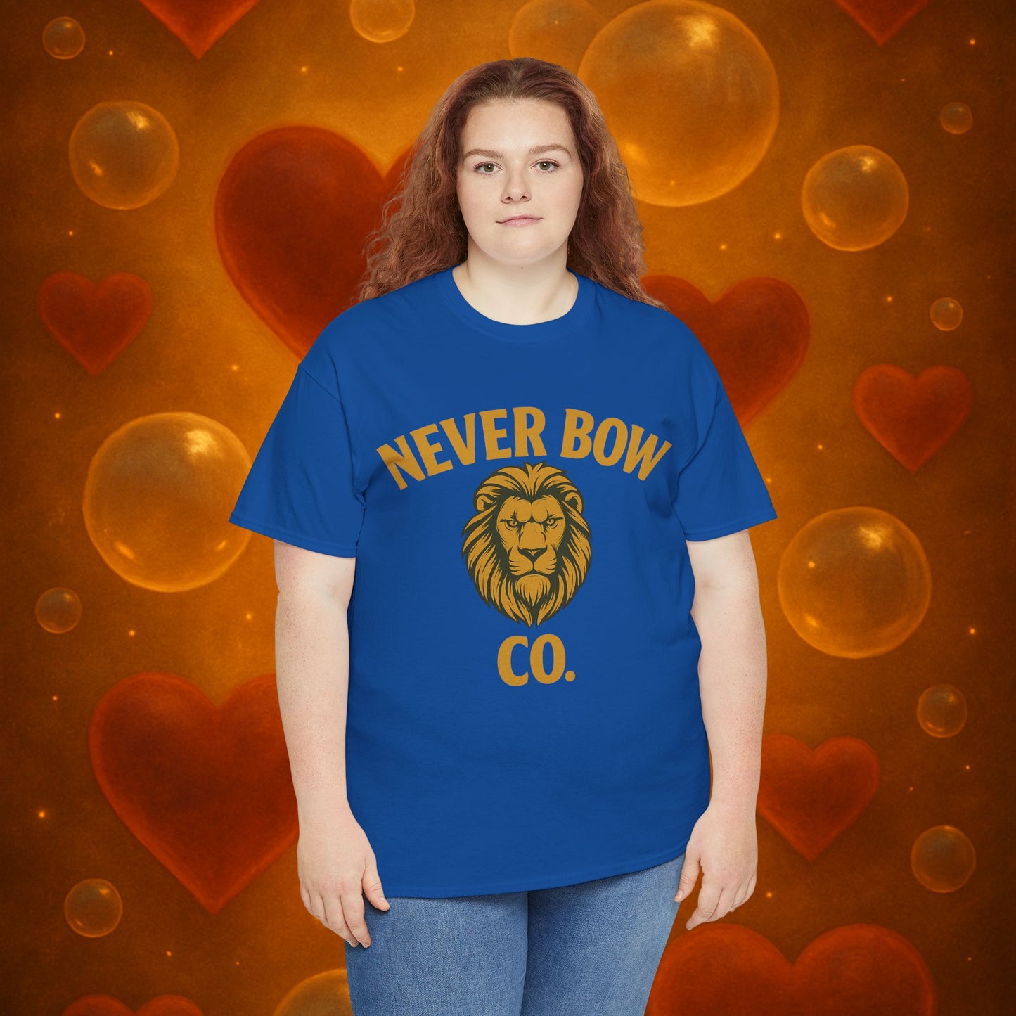 Never Bow Heavy Tee – “Love Is My Religion” | Wear Defiance, Not Fashion. Built for warriors, lovers, and truth-tellers. Every stitch declares rebellion, every wear is a sermon. Stand unshaken.