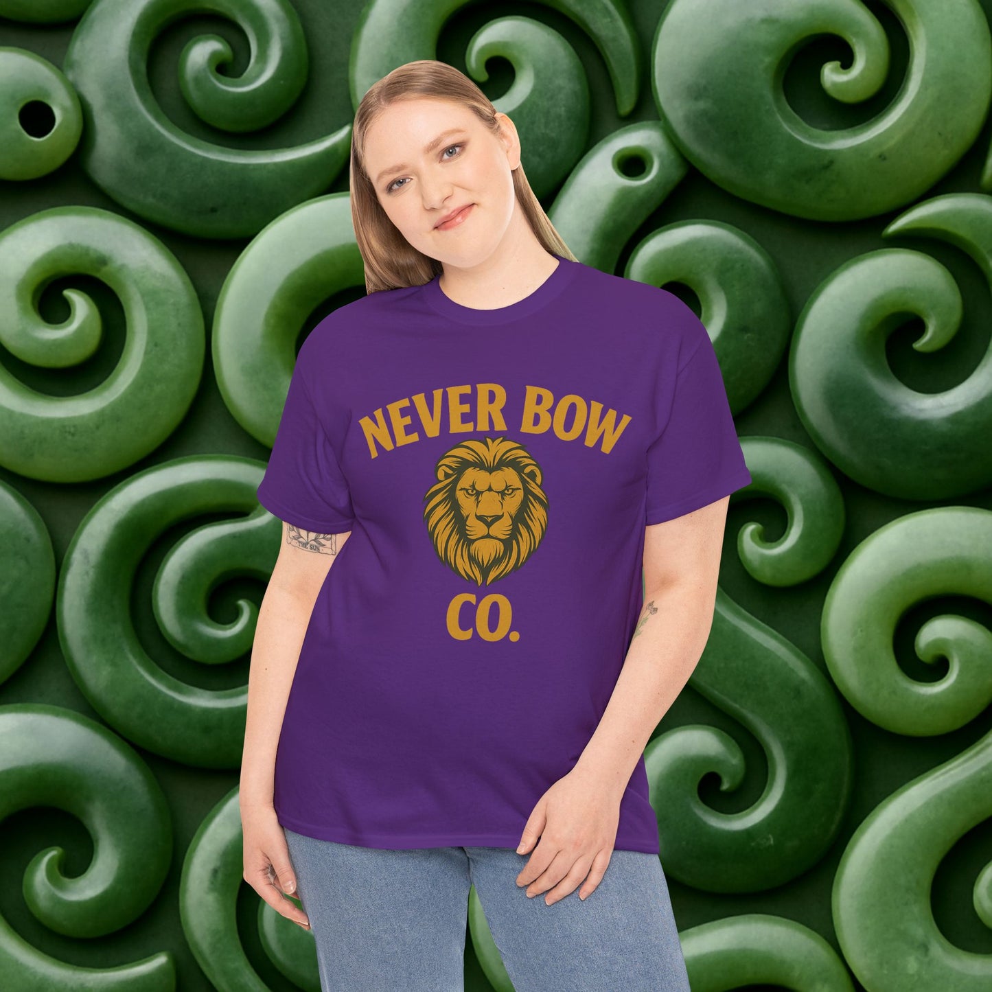 Never Bow Co. Heavy Tee – Murderers Beach | Built for warriors who rise from chaos, this premium cotton armour speaks truth and grit. Every stitch defies silence, every wear declares strength.